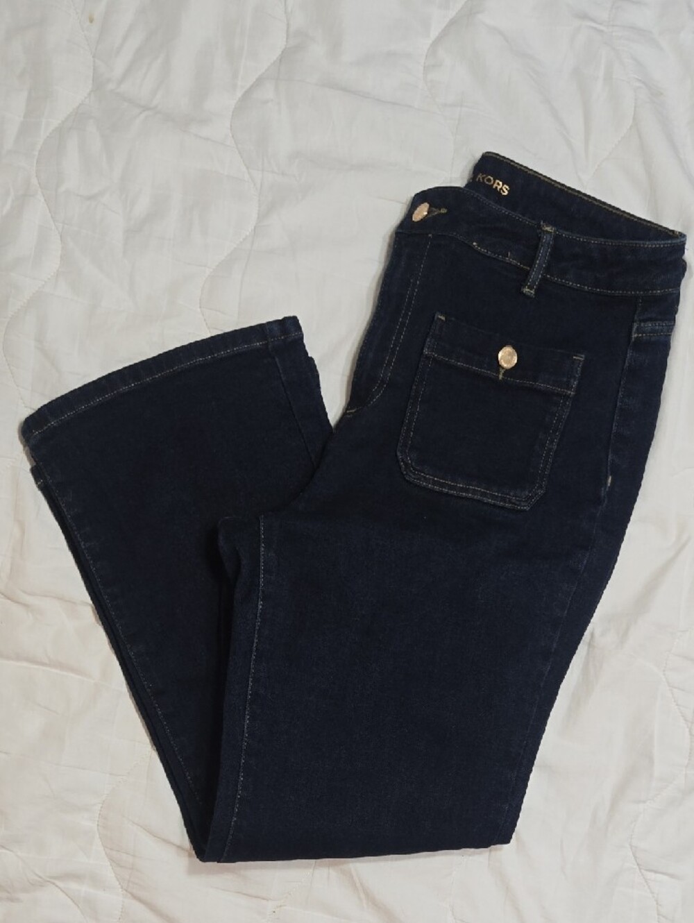 Michael Kors Dark Wash Flare Jeans Size 12